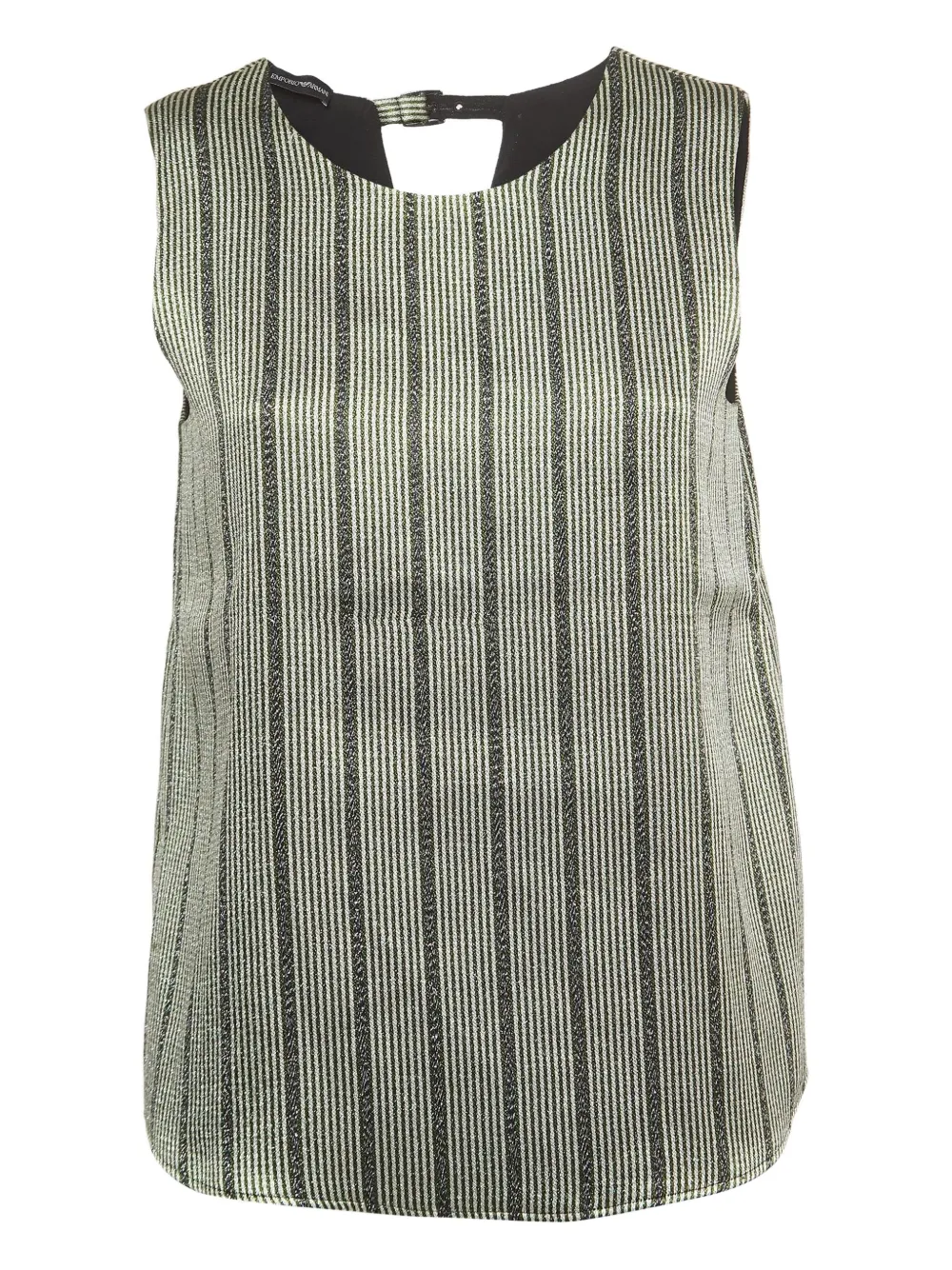 Emporio Armani Pre-Owned striped top | Grey | Image 1