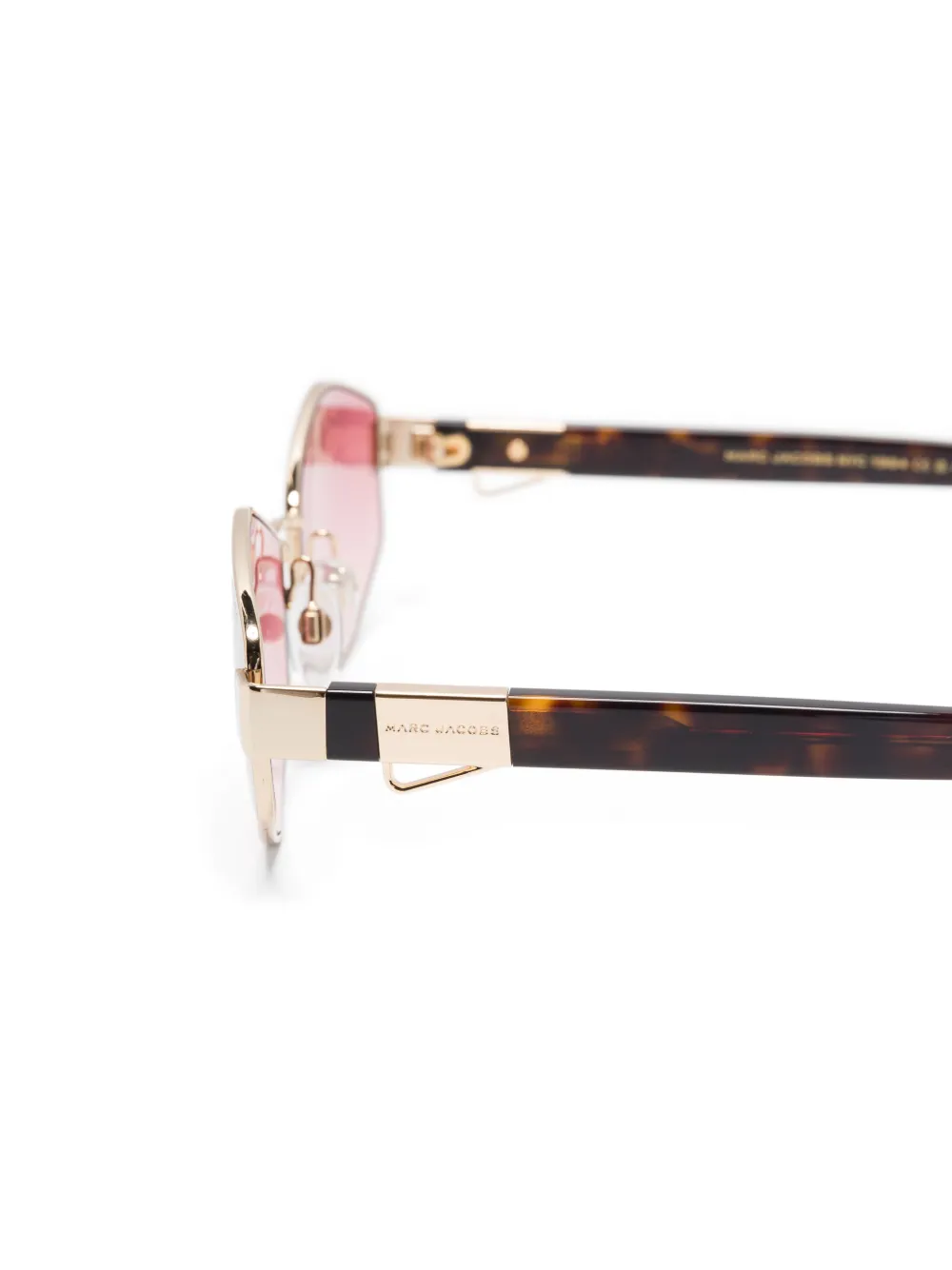 Marc Jacobs Eyewear Zonnebril met geometrisch montuur Goud