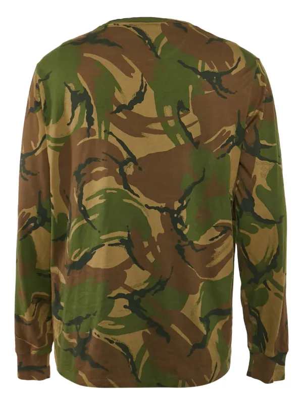 Polo Ralph Lauren Vintage Camouflage long-sleeve T-shirt | Green