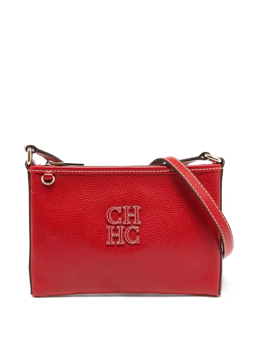 Carolina Herrera Vintage logo-embellished crossbody bag | Red | Image 1