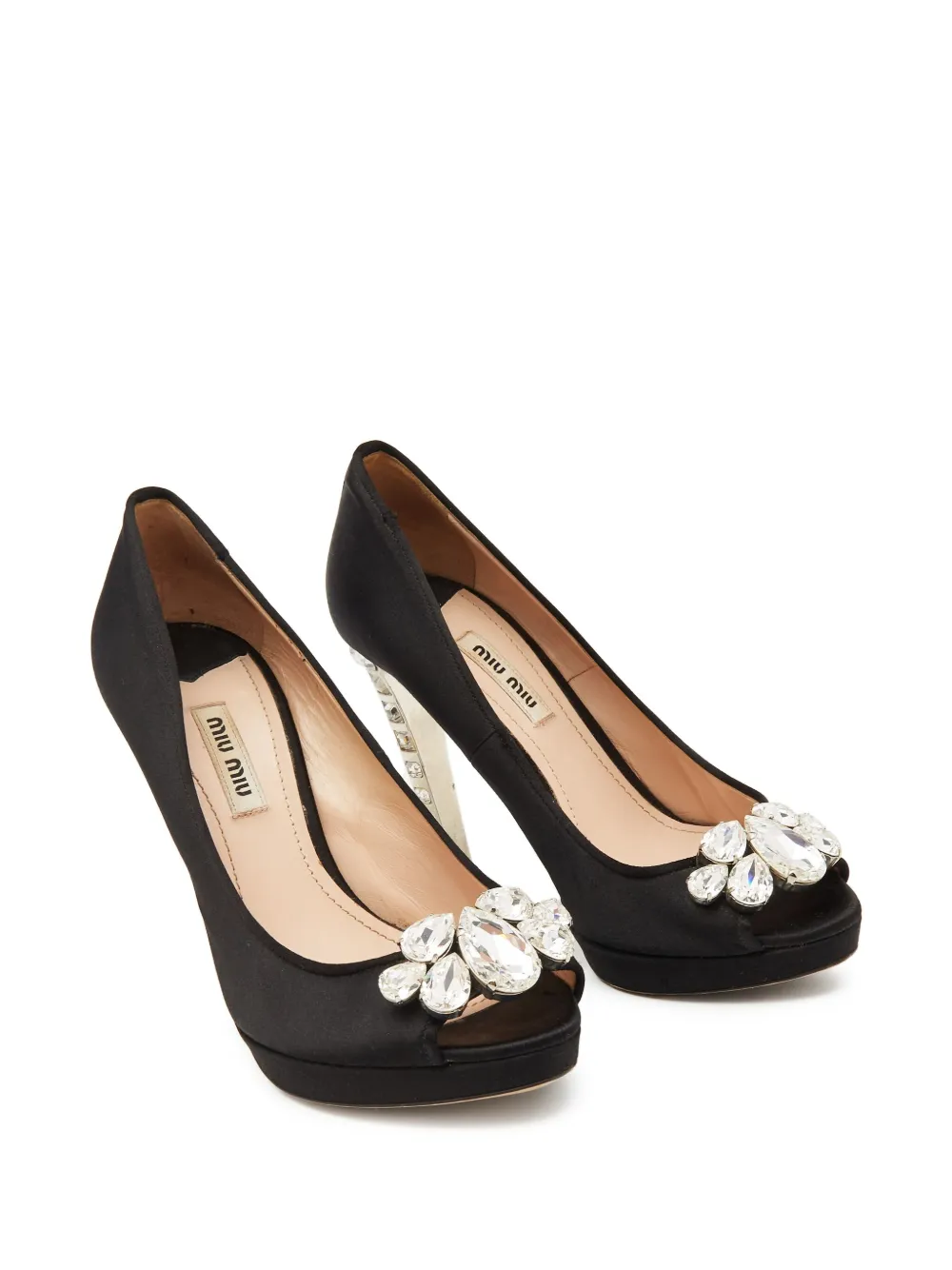 Miu Miu Pre-Owned 115mm satin pumps | Image 2