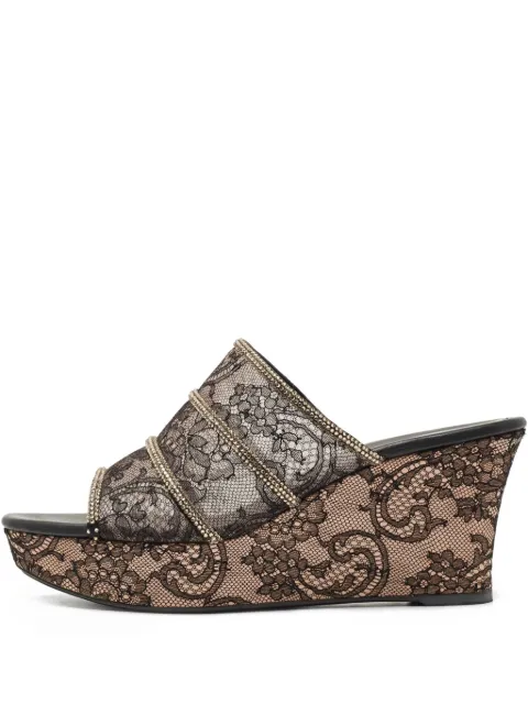 René Caovilla Pre-owned Wedge-Sandalen mit Spitze 85mm