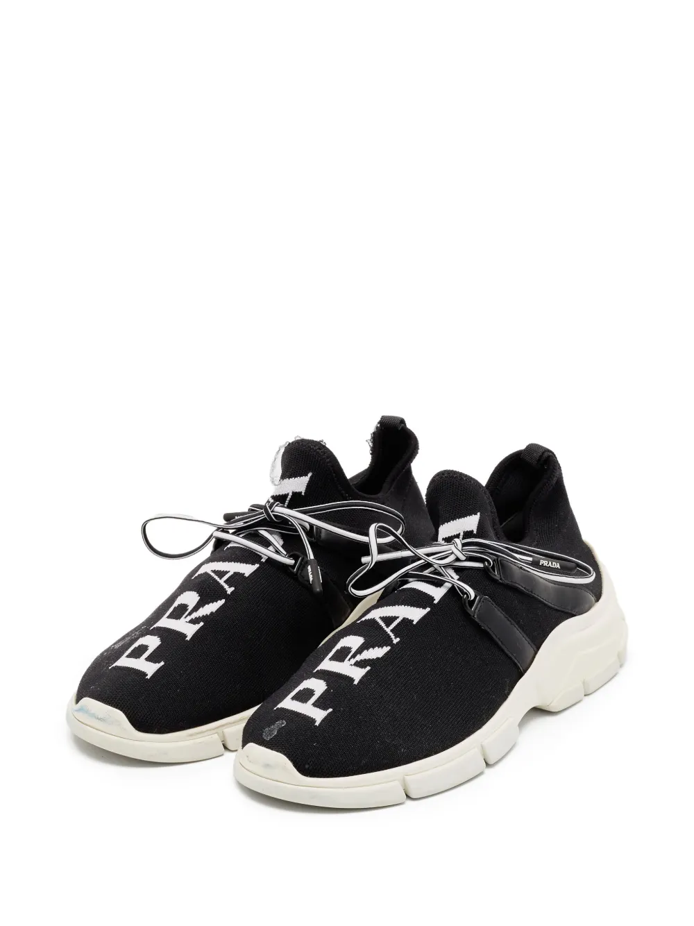 Prada Pre-Owned logo-intarsia sneakers | Image 2