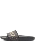 Gucci Pre-Owned logo-print slides - Black