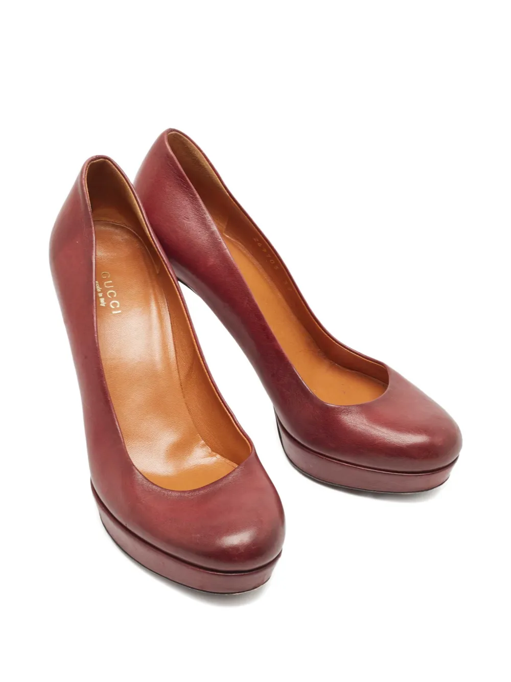 Gucci Pre-Owned Pumps met plateauzool - Rood