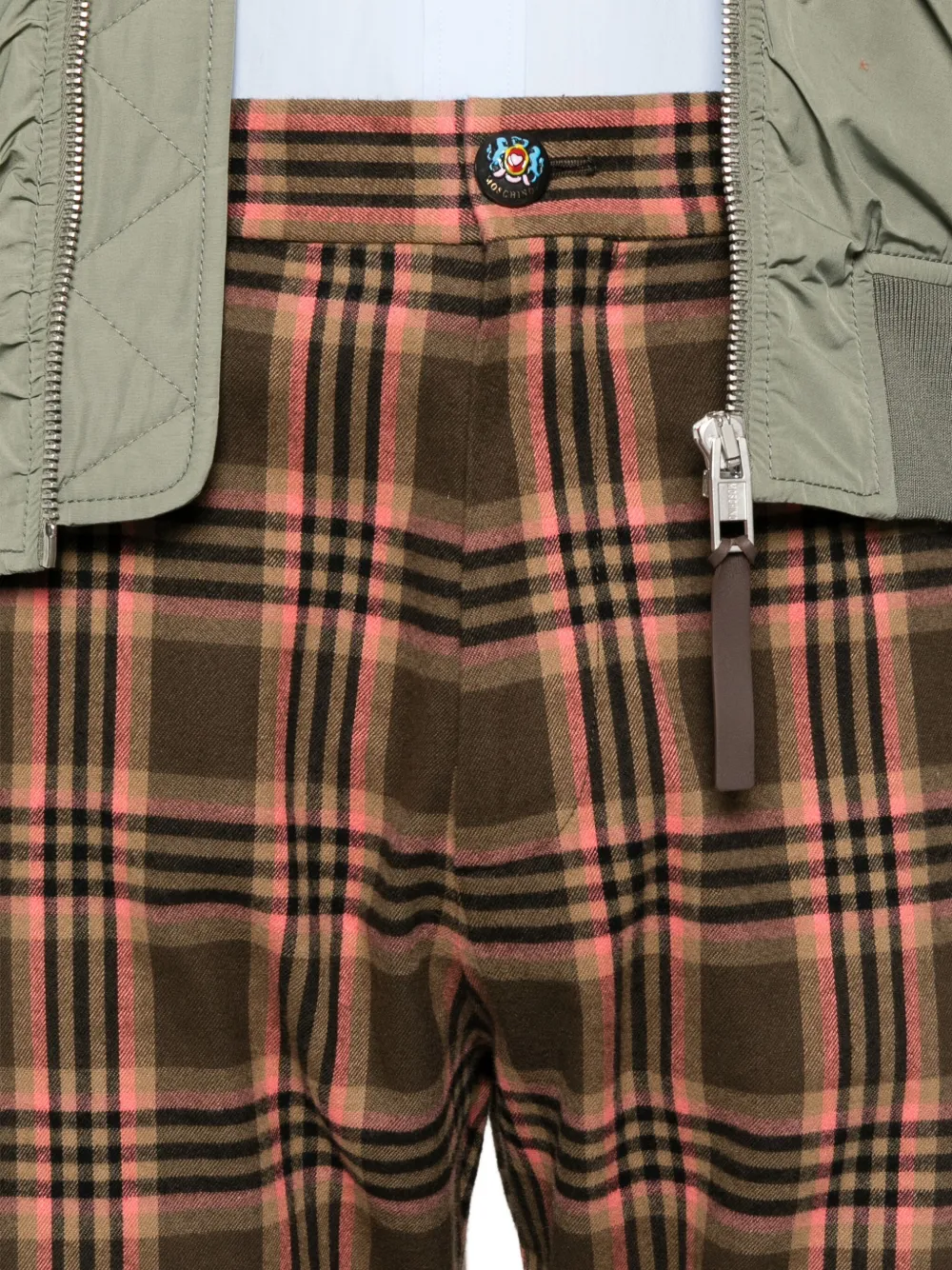 Moschino Geruite broek Bruin