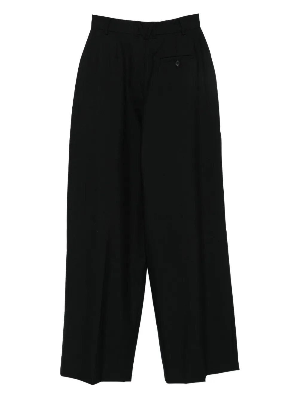 Moschino back-pocket pleated trousers - Zwart