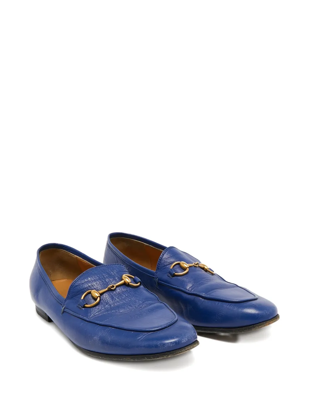 Gucci Pre-Owned 2024 Jordaan leren Horsebit loafers - Blauw