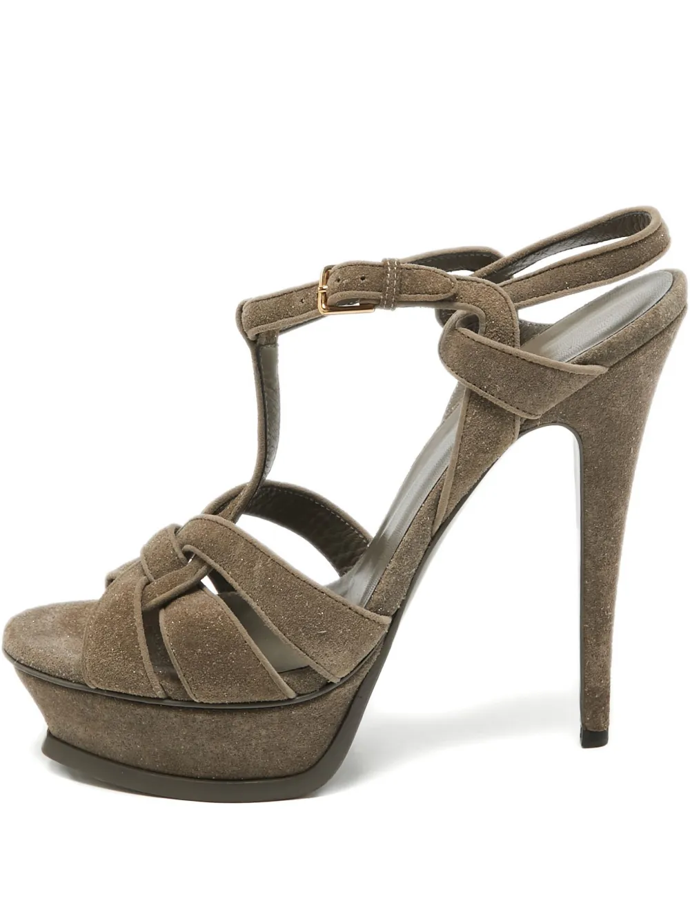 Saint Laurent Pre-Owned 140mm Tribute sandals | Green | Image 1