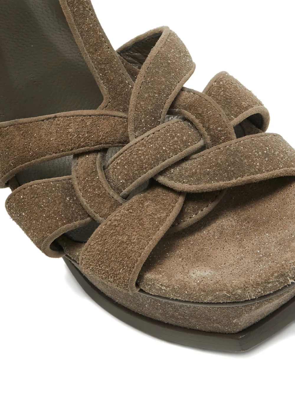 Pre-owned Saint Laurent 140mm Tribute Sandals