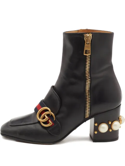 Gucci Pre-Owned 110mm leather ankle boots 