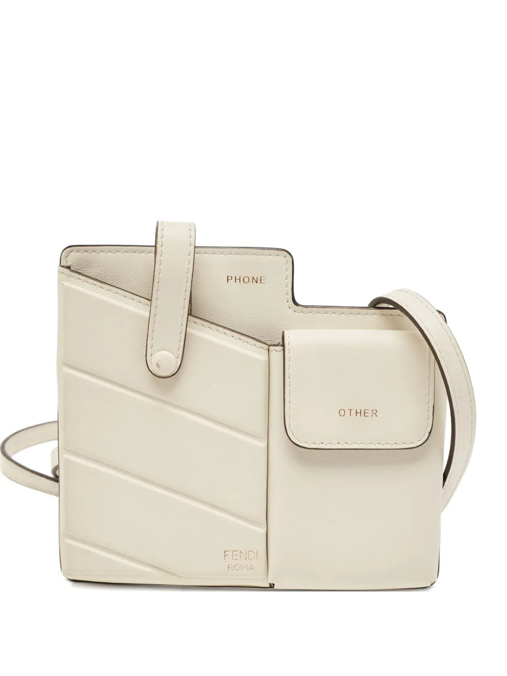 Fendi Pre-Owned mini Century leather crossbody bag | White | Image 1