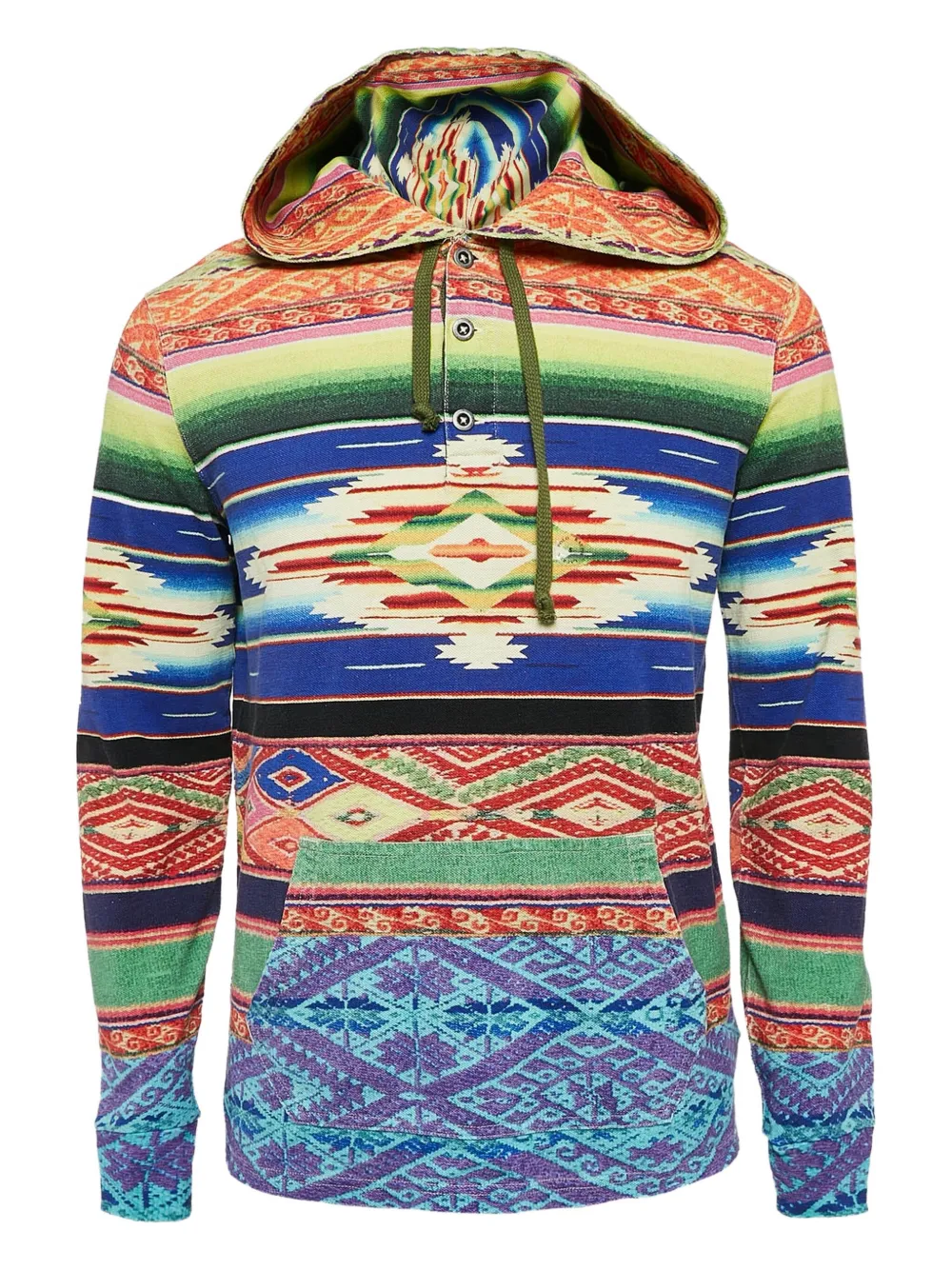 Polo Ralph Lauren Vintage ジオメトリック パーカー - ブルー Polo Ralph Lauren Vintage ジオメトリック パーカー - ブルー