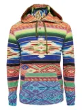 Polo Ralph Lauren Vintage geometric-patterned hoodie - Blue
