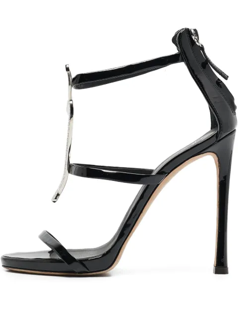 Giuseppe Zanotti Vintage 120mm Harmony G leather heeled sandals