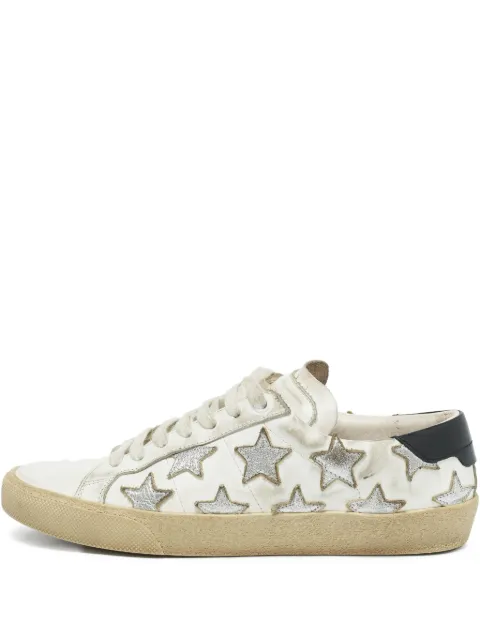 Saint Laurent Pre-Owned star-patches sneakers