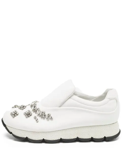 Prada Pre-Owned crystal-embellished sneakers