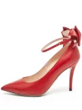 Gucci Pre-Owned 100mm bow-embellished pumps - Red