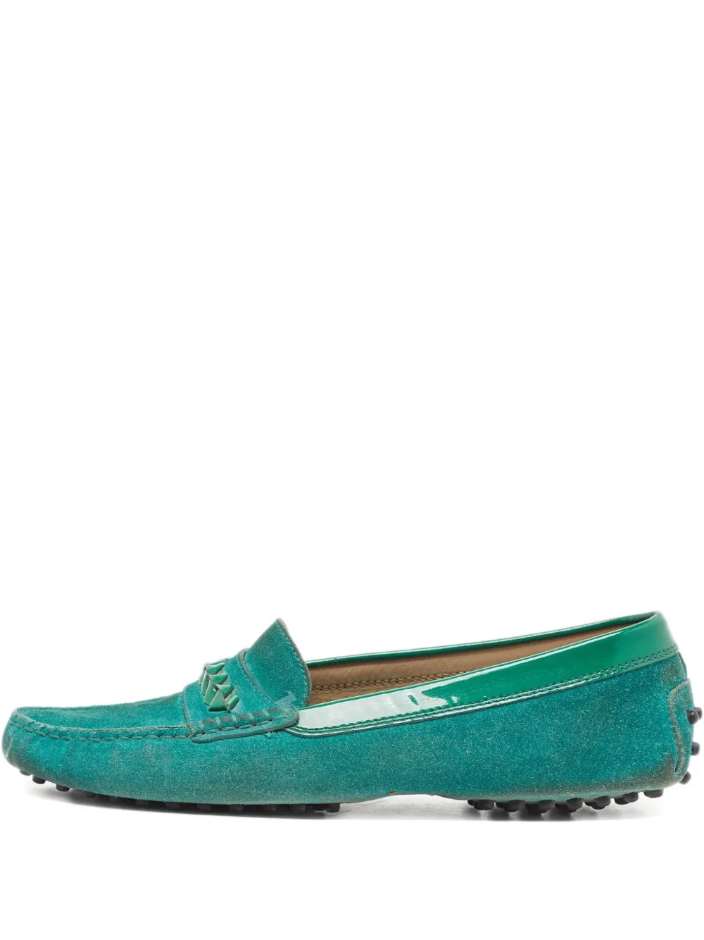 Tod's Vintage suede loafers - グリーン Tod's Vintage suede loafers - グリーン