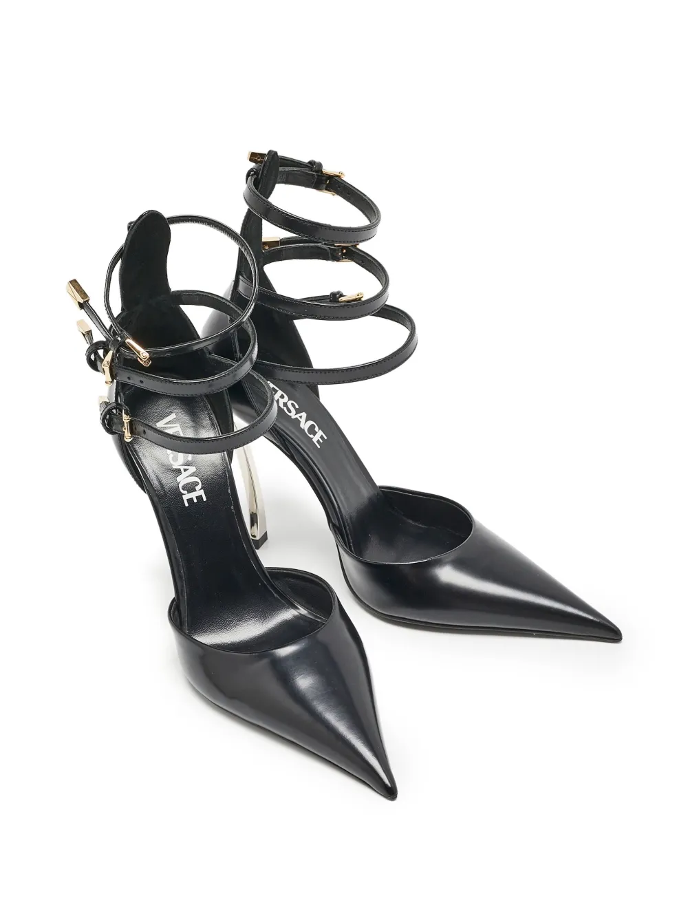 Versace Pre-Owned 115mm leather pumps | Image 2
