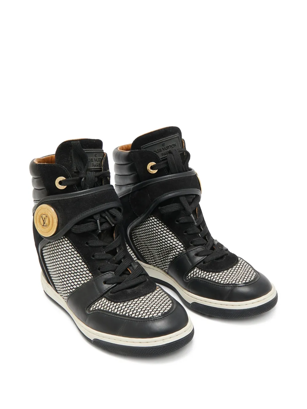 Louis Vuitton Pre-Owned tenis con placa del logo | Tenis Altos | Image 2