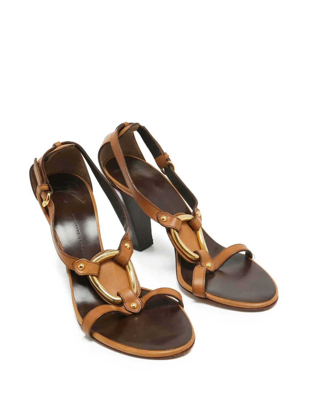 Giuseppe Zanotti Vintage 95 mm sandalen met T-bandje - Bruin