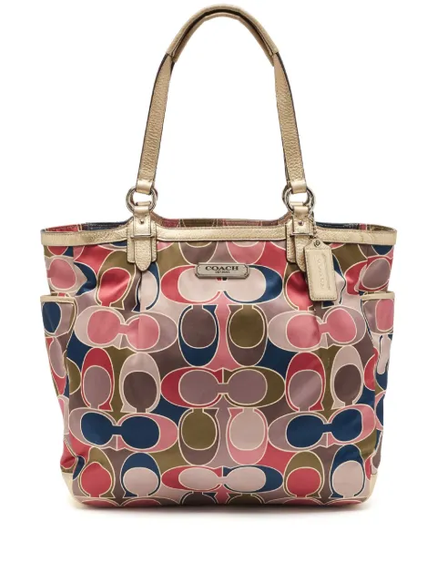 Coach Vintage signature pattern tote bag