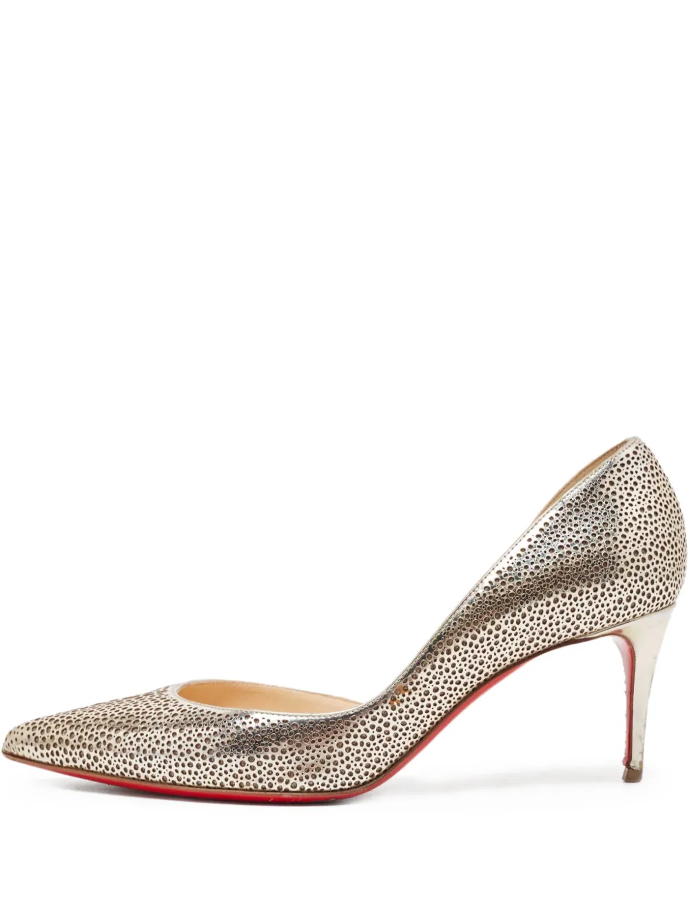 Christian Louboutin Pre-Owned zapatillas con corte a láser | dorado | Image 1