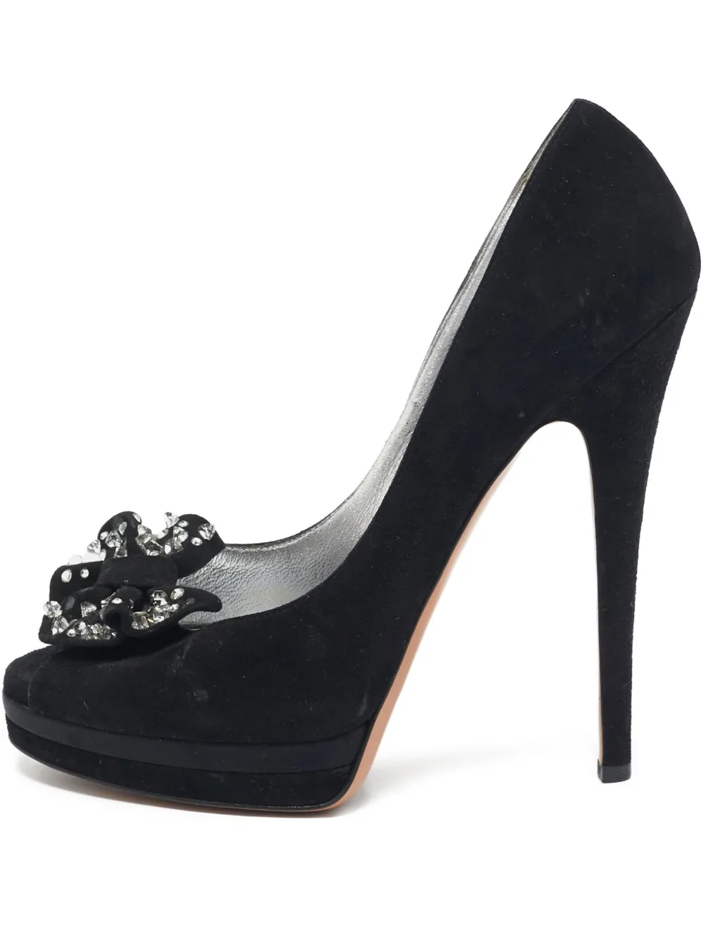 Casadei Vintage 150mm leather heeled pumps | Black | Image 1