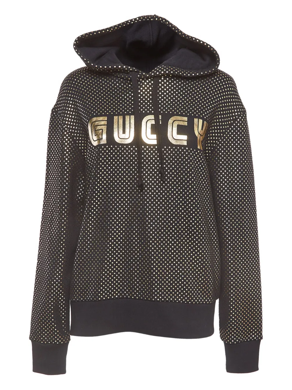 Gucci Pre-Owned logo-print hoodie | Black | Image 1