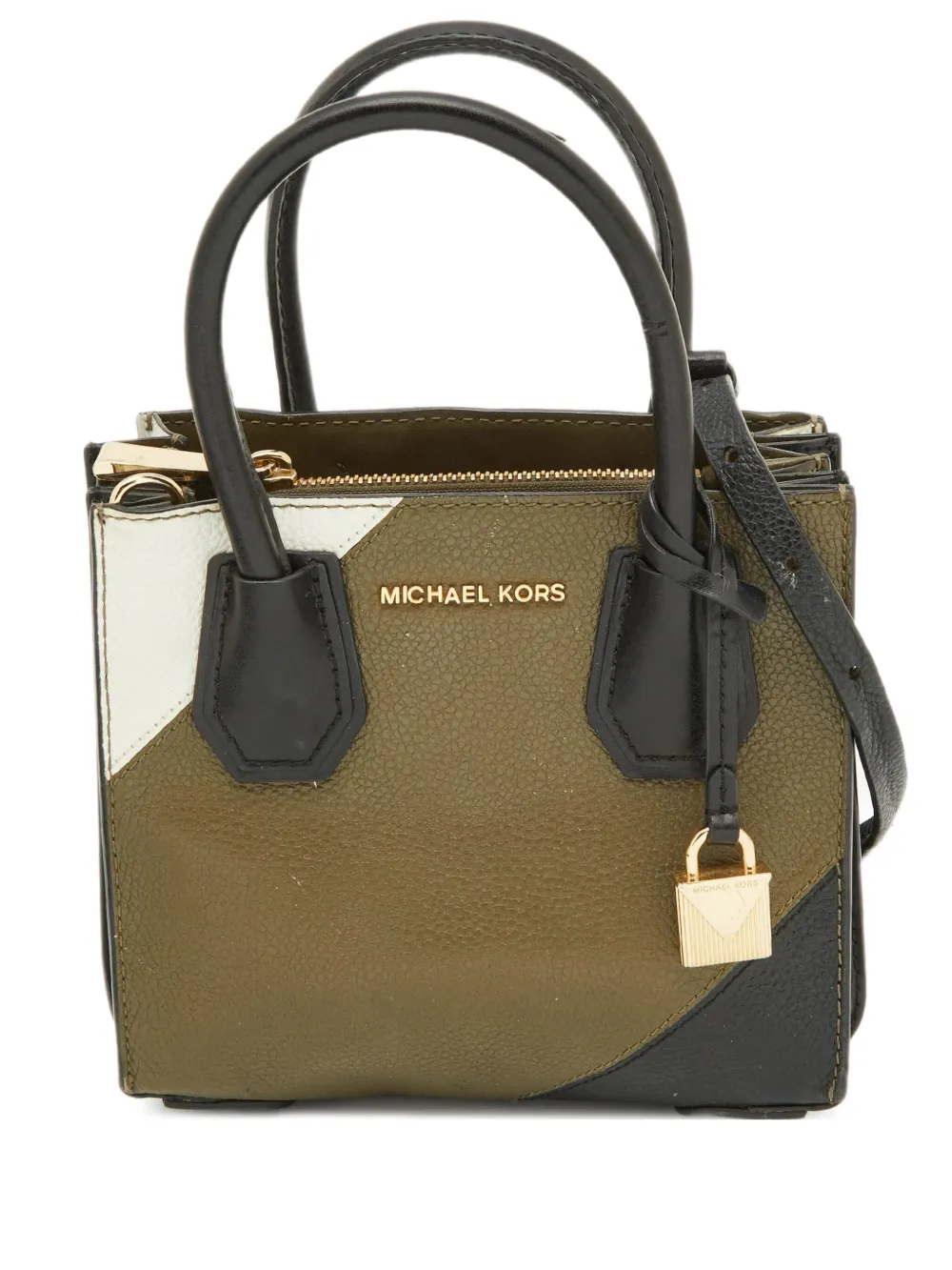 Michael Kors Vintage Borsa Mercer media con design color-block - Verde