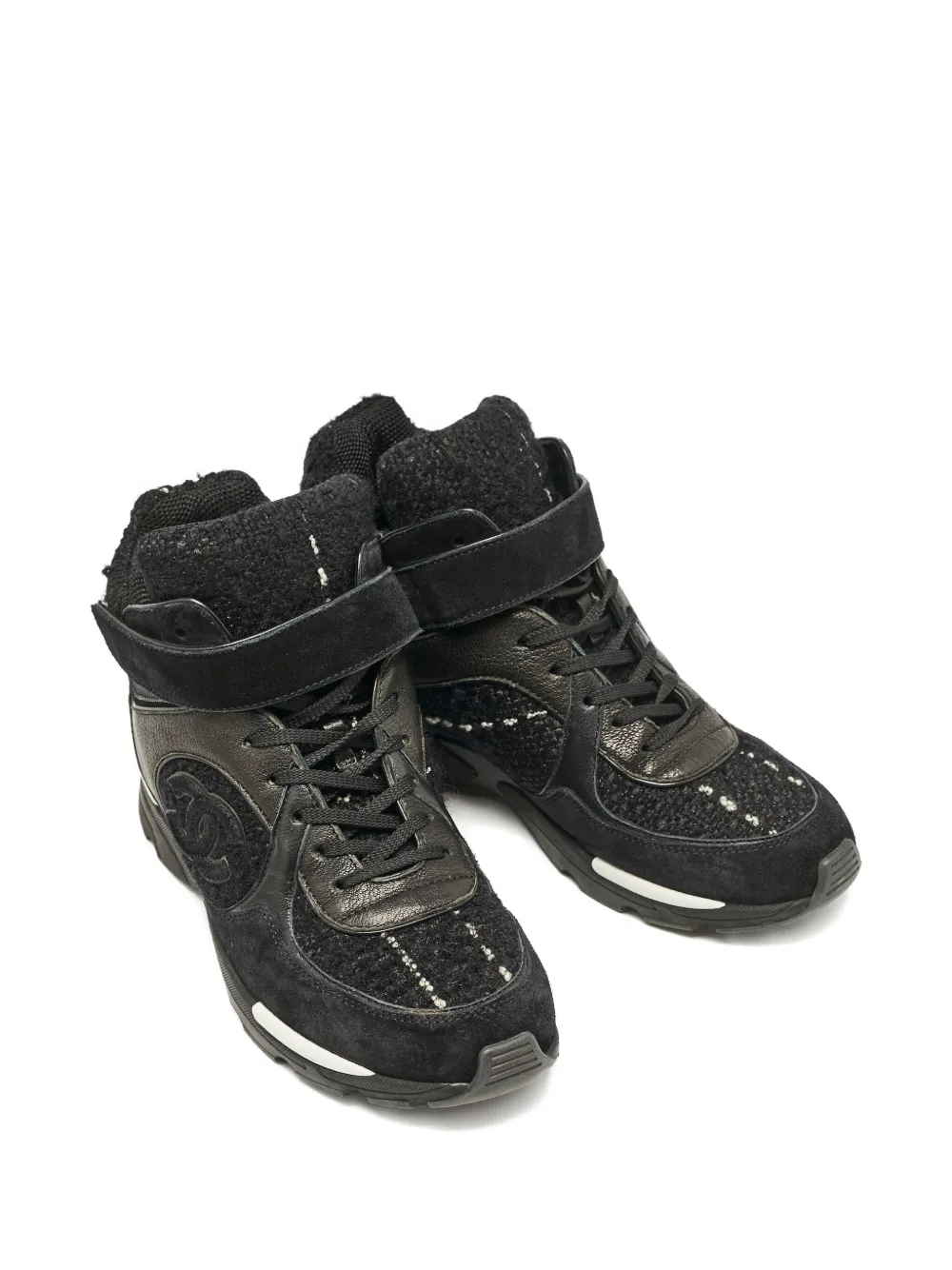 CHANEL Pre-Owned CC panelled sneakers | Image 2
