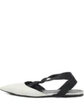 Balenciaga Pre-Owned pointed slingback flat pumps - White