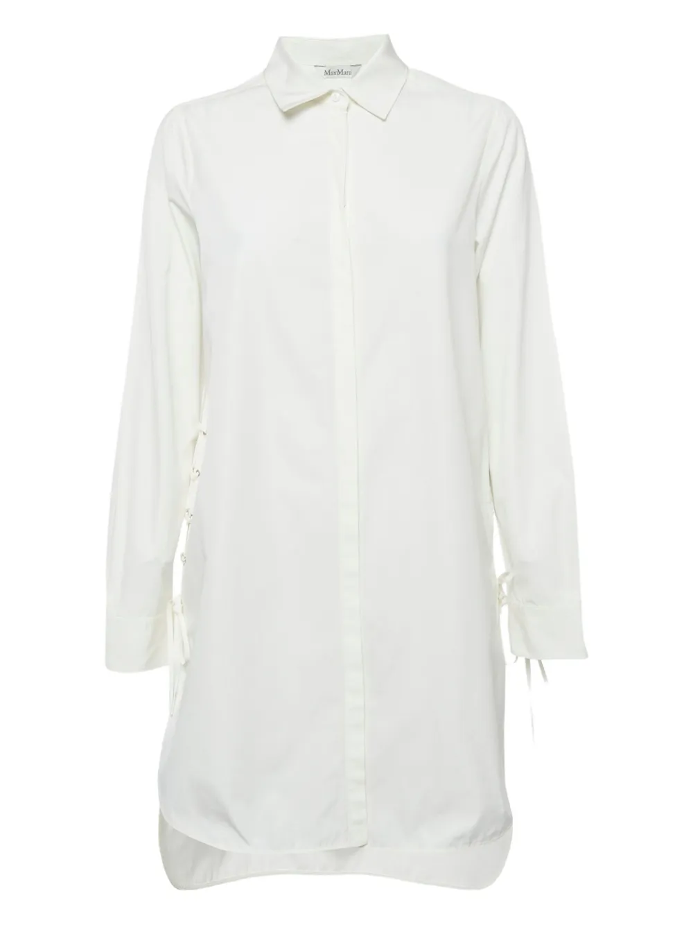 Max Mara Chemisier con dettagli in pizzo - Bianco