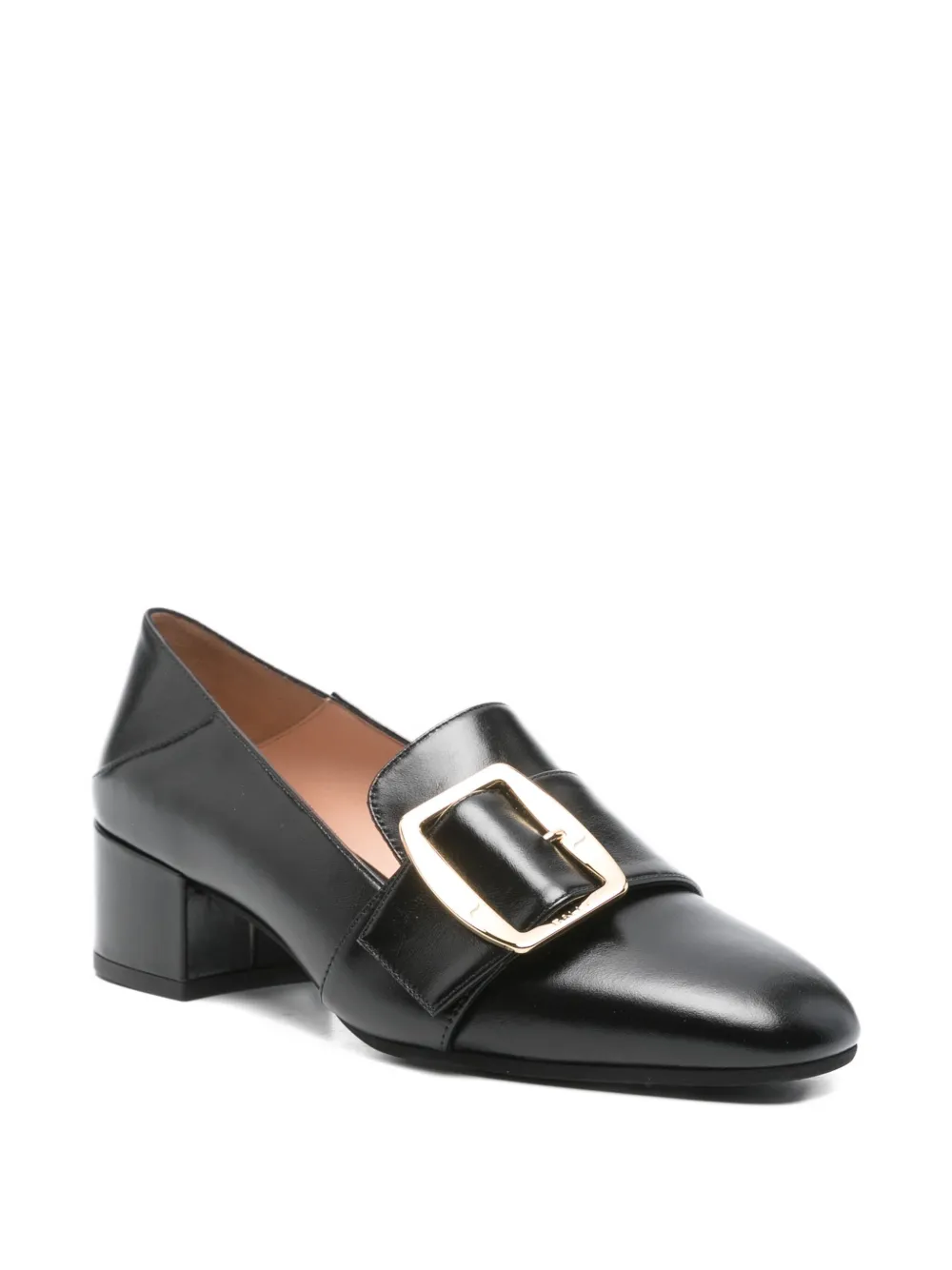 Bally 40mm buckle-detail block-heel pumps Black