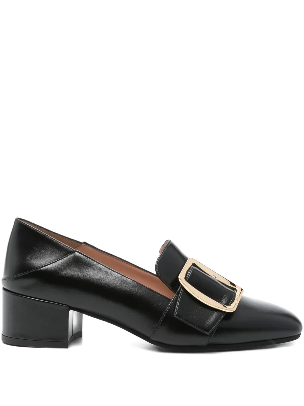 Bally 40mm buckle-detail block-heel pumps Black