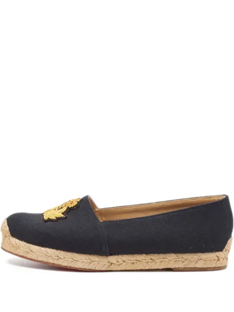 Christian Louboutin Pre-Owned alpargatas con cierre