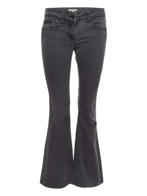 Burberry Pre-Owned logo-patch flared jeans