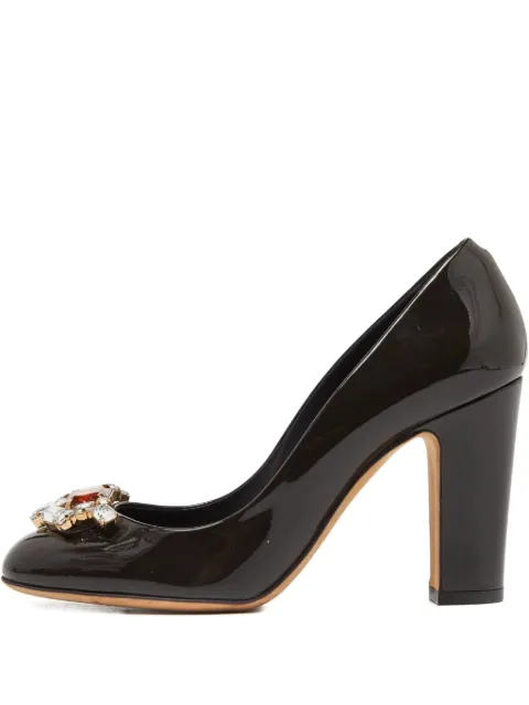 Dolce & Gabbana Pre-Owned 95mm leather heeled pumps