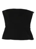 Jean Paul Gaultier strapless corset top - Black
