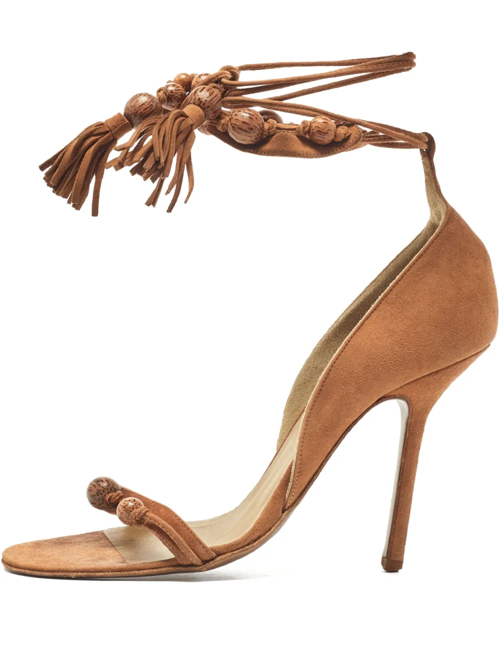 Givenchy Pre-Owned 110mm bead-embellished sandals | Brown | Image 1