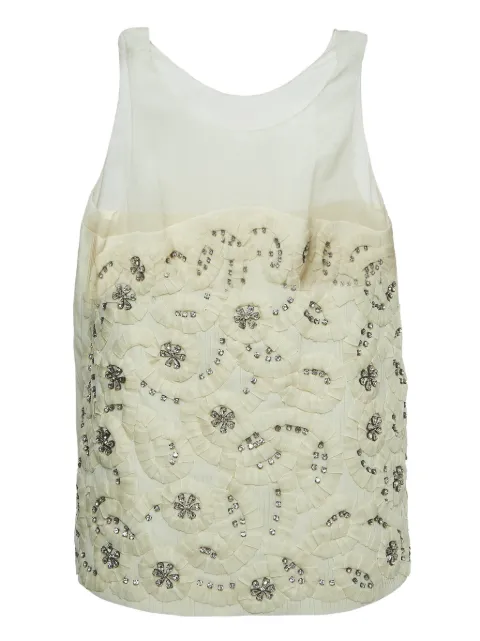 Chloé Pre-Owned top con detalles de cristal