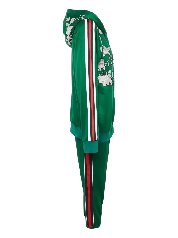 Gucci Pre-Owned floral-embroidered Tracksuit Green FARFETCH UZ