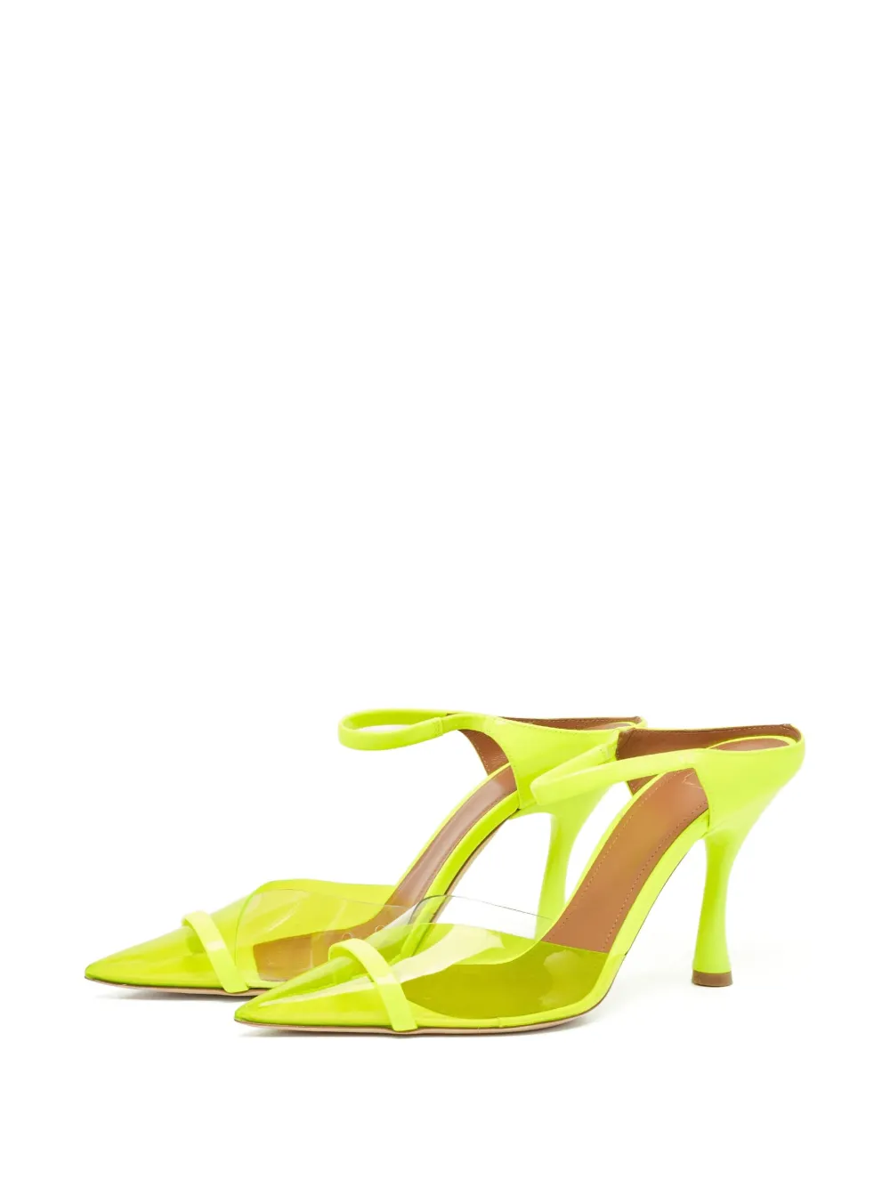 Malone Souliers pre-owned 100mm transparent-panel pointed mules | Image 2