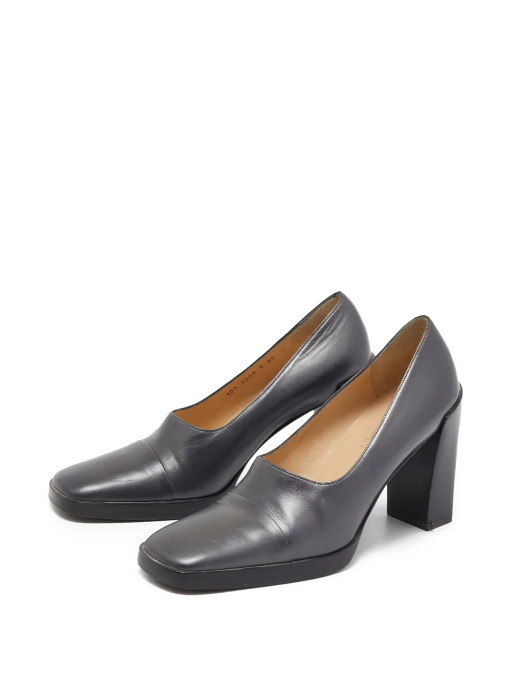 Gucci Pre-Owned 100 mm pumps met vierkante neus - Grey