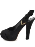 Louis Vuitton Pre-Owned 120mm suede pumps - Black