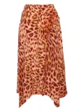 Stella McCartney Pre-Owned leopard-print skirt - Pink