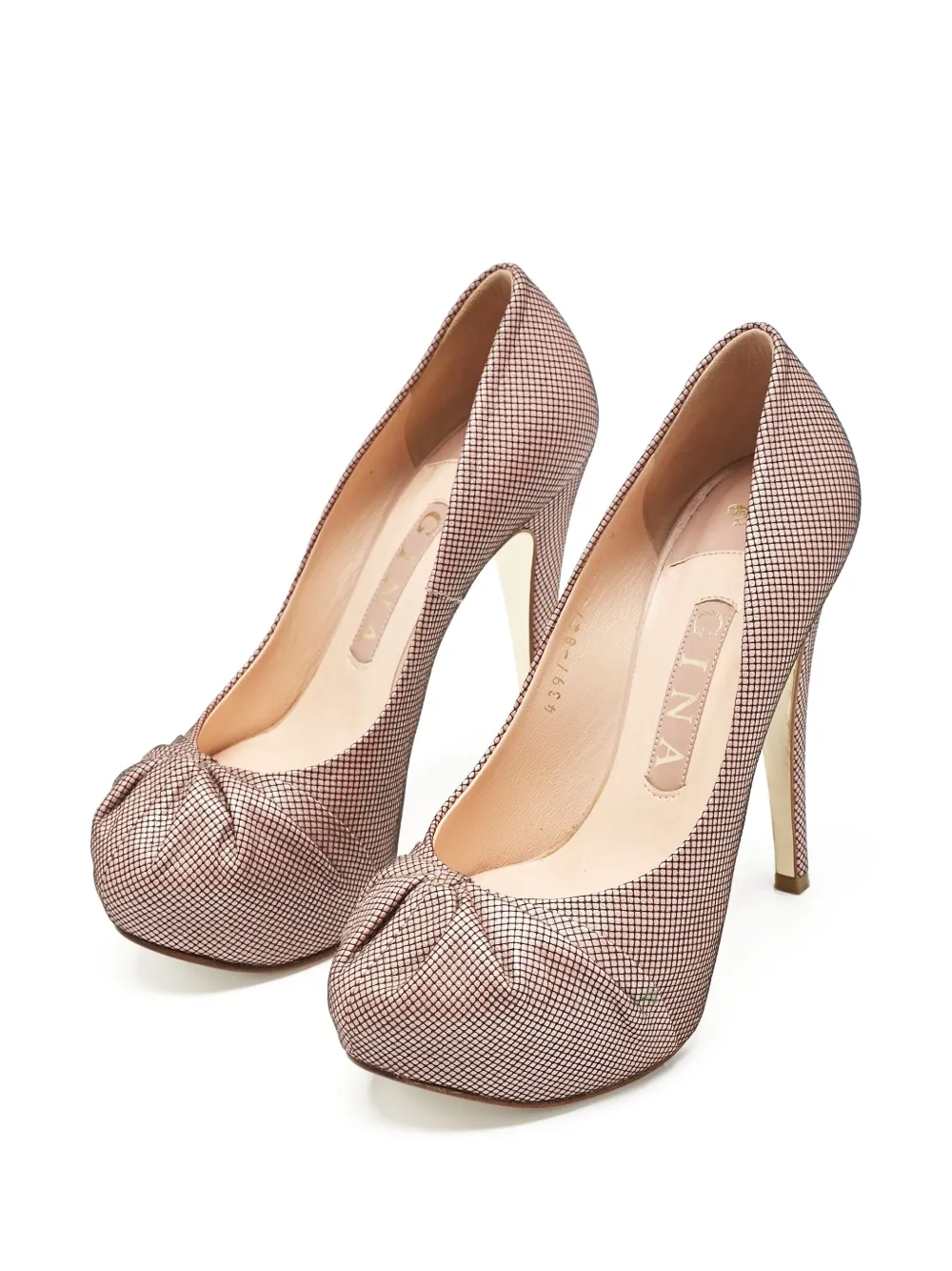 Gina 125mm knot-embellished heeled pumps | Image 2