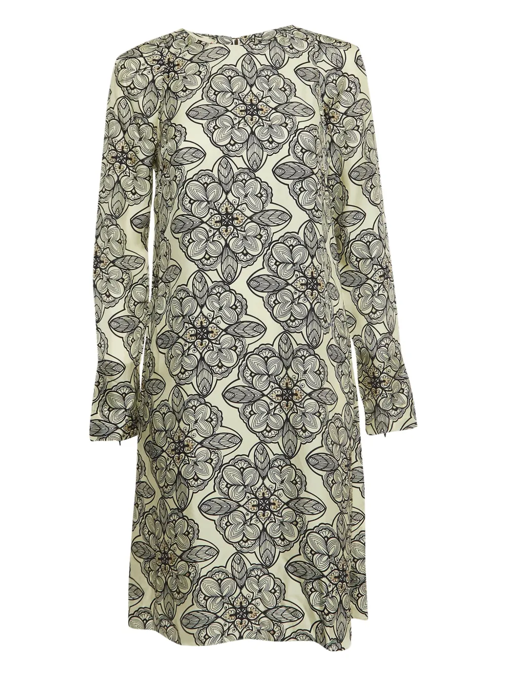 Marni Pre-Owned floral-print long-sleeve dress | Neutrals | Image 1