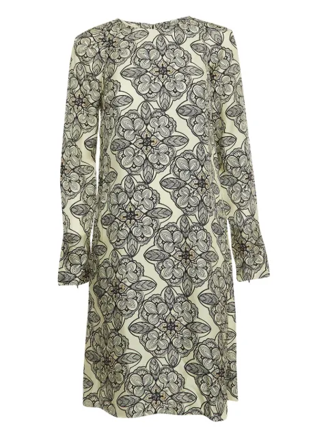 Marni Pre-Owned floral-print long-sleeve dress